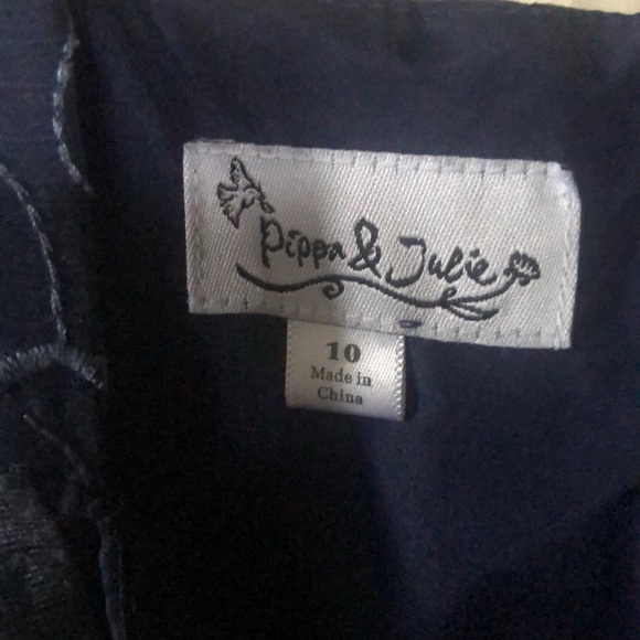 Pippa & Julie Girls Embroidered Summer Dress Sz 10 - Picture 3 of 4